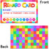 Punch Cards for Classroom, 208 Pack Kids Behavior Reward & Loyalty Cards, Best Behavior Chart