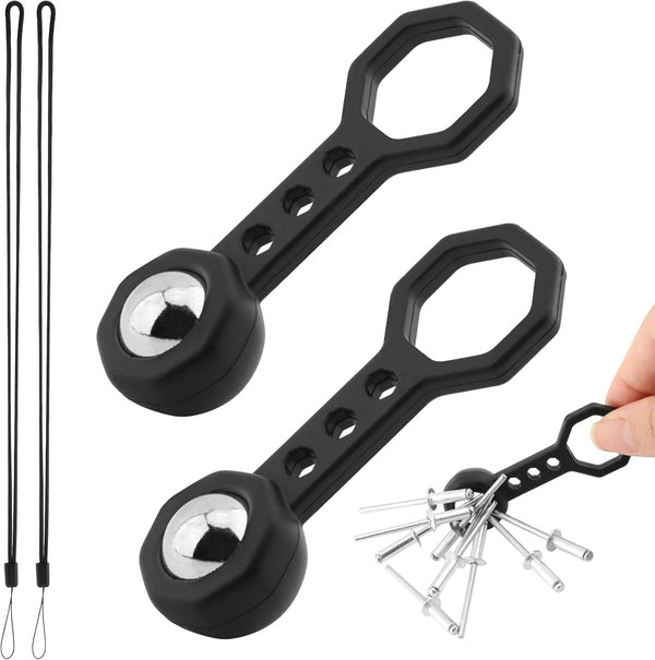 Rinelavie 2 Pcs Magnetic Stud Finder with 2 Braided Lanyard, Stud Finder Wall