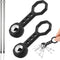 Rinelavie 2 Pcs Magnetic Stud Finder with 2 Braided Lanyard, Stud Finder Wall