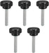 uxcell M5 x 40mm Metric Male Thread Knurled Clamping Knobs, 5 Pcs Black Thumb Screw Hand Clamping Handle