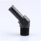 3/8" NPT Male to 1/2" Hose Barb Fitting Adapter, 45 Degree Aluminum Black for 8AN Hose