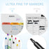 Hivillexun Magnetic Dry Erase Calendar Whiteboard Set (5-Pack) - Family Organization Tools with Markers & Eraser
