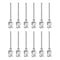 12pcs 16Gauge Stainless Steel Dispensing Needles, 1" All Metal Glue Needle Tube Blunt Tips for Thick Liquids