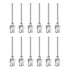 12pcs 16Gauge Stainless Steel Dispensing Needles, 1" All Metal Glue Needle Tube Blunt Tips for Thick Liquids