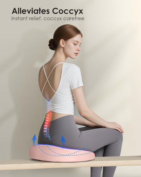 FLORICH Seat Cushion, Memory Foam Cushion for Office Chair, Ergonomic Office Seat Chair Cushion for Relieving Sciatica