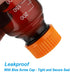 PATIKIL 4 Pack 250ml Borosilicate Glass Round Reagent Media Storage Bottles with Orange GL32 Screw Cap, Amber