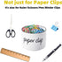 Farmhouse Paper Clip Holders, Ceramic Binder Clip Dispenser Organizer for Desk, Cute Office Push Pins Holder
