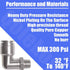Pneumatic Push To Connect Fittings Heavy Duty Elbow, 3/8 inch Tube OD x 1/4" NPT Male Thread (5Pcs)