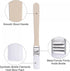 uxcell 10Pcs Small Paint Brush, 0.5" Width Natural Bristle with Wood Handle for Wall, Door, Cabinets, Furniture