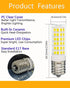 KEI d28k Freezer Bulb, 2 Pack - 4W Refrigerator Light Bulb, E17 Intermediate Base, Cool White
