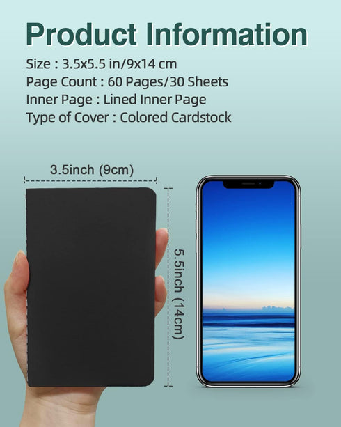 Small Lined Notebooks Bulk 36 Pack Mini Pocket Notepads Journal Set-12 Bright Colors, 3.5 x 5.5 Inches, 30 Sheets/60 Pages, Can Be Used as Conference and Party Giveaways by Lzerking