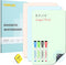 Magnetic Dry Erase Board Sheet, 3 Colors with 4 Markers & 1 Eraser, Reusable 8.5 x 14 Magnetic Whiteboard