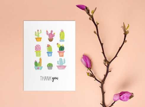 Set 12 2 Stonehouse Collection | Assorted Succulent Design Note Card | Variety of Cactus Note Cards | Arizona, New