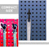 80pcs J-Shaped Pegboard Hooks for Garage Tool Storage Heavy Duty Black Plastic Peg Hooks for Peg Board Wall Hanging