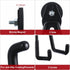 Landhoow 6 Pcs Heavy Duty Magnetic Hooks with Anti Slip Rubber Coating for Indoor and Outdoor Storage (Black)