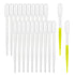 moveland 120PCS 3ML Plastic Transfer Pipettes, Disposable Dropper for Lab, DIY Art