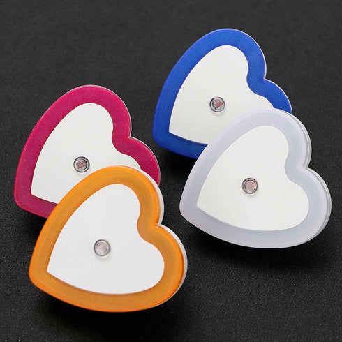 ausuky Heart-Shaped LED Night Light with Auto Sensor