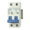 ASI AC Miniature Circuit Breaker: 2 Pole DIN Rail Mount, 1 Amp, 480 Volt, Shock-Proof Terminations