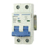 ASI AC Miniature Circuit Breaker: 2 Pole DIN Rail Mount, 1 Amp, 480 Volt, Shock-Proof Terminations