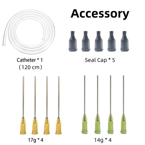 Large Dispenser, 60ml and 100ml with Dispensing Head and Caps for Lip Gloss, Paint, Glue, Measuring Liquids
