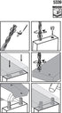 Milescraft 5339 Dowel Kit 3/8in - Includes Brad Point Drill Bit, 10pcs Fluted Wooden Dowel Pins