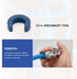 Toilet Water Supply Line Kit, 1/4 Turn 1/2 Inch Angle Push Fit Stop & 12" Stainless Steel Flexible Connector