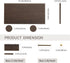 Wooden Pegboard, Sturdy Modular Grid Organizer for Walls, DIY Storage and Display Panels with Shelves and Brass Hooks