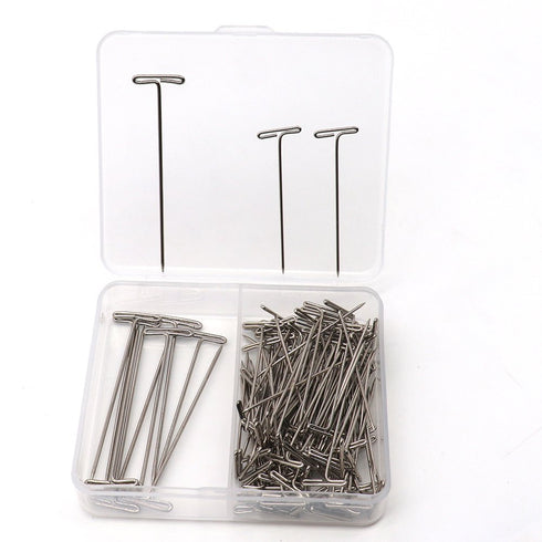 Labs Nickel Plated Science Dissection T-Pins, Frog Dissection Pin (Pack of 110, 100 Pack 1.5", 10 Pack 2")