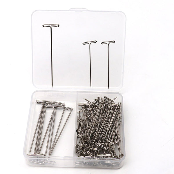 Labs Nickel Plated Science Dissection T-Pins, Frog Dissection Pin (Pack of 110, 100 Pack 1.5", 10 Pack 2")