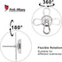 Ant Mag Heavy Duty Magnetic Hooks - 110lbs Neodymium Magnet Carabiner with Swivel Snap Hook for Indoor/Outdoor