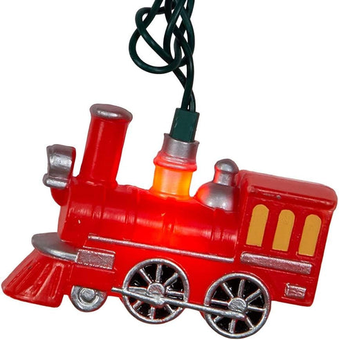 10-Light Set Kurt S. Adler UL Red Train Light