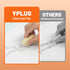 Yplus Eraser Line - Cute White Rubber Pencil Erasers for Kids, Artist No Residues, 6 Pcs for School Office