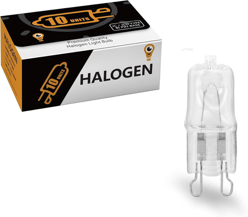 10 Pack Dimmable Q50/G9/CL/120V G9 50 120 T4 Bulb G9 50W 120V Clear Lense JCD Watt Volt JD Type Halogen House Hold