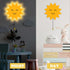Aurelema Sun Night Light Wall Lamp Sleeping Nursery Lighting Cute Floating Battery Operated Hanging Lamp for Baby Boys