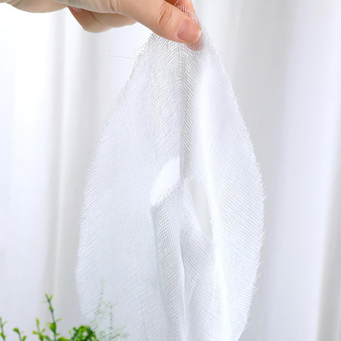 100pcs Gauze Face Mask, Precut Gauze Mask with Strong Water Absorption, Disposable DIY Face Mask Sheets for Salon