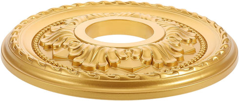 12.20 Inch Round Ceiling Medallion Pu Decorative Ceiling Plate for Home Lighting