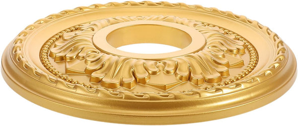 12.20 Inch Round Ceiling Medallion Pu Decorative Ceiling Plate for Home Lighting