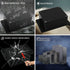 Junction Box IP65 Waterproof Dustproof ABS Plastic Electric Project Enclosure with Fixed Ear, Black, 4.5x3.5x2.2 inch