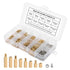 300pcs M2 Brass Standoff Kit - Hex Column Spacer Screw Assortment with Box