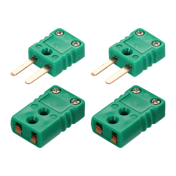 MECCANIXITY R/S Type Thermocouple Wire Connectors, High Temperature 200°C (392°F) for Sensor Probe, Dark Green