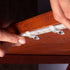 100 Pack 10 mm Boao LED Strip Light Mounting Clips Brackets Fixing Clips One Side LED Light Clamps with Screws for Wide