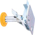 3in Capability100kg/220.46lb(X-75-32-3) Trolley Brake Floor Lock Iron Galvanized Trolley Cart Lock with TPU Pad