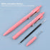 DUNBONG Gel Pens, 0.5mm Retractable Fine Point, Black Ink, Box of 6 Pen, Multicolor Packs