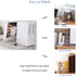 MerryNine Clear Book Ends 2pcs, Decorative Non-Slip Acrylic Bookends for Heavy Duty Books, Kids Bookshelf Organizer