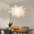 17.7 Inch Stacked Tulle Pendant Light, Modern Style Fabric Hanging Light, Pendant Lamp for DiningRoom, Living Room