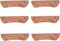 SANCHAKOU Wood Cabinet Knob 6Pcs Butterfly Style Beech Wood Buckle Handle Cabinet Shoe
