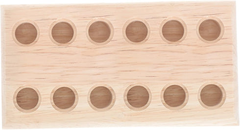 OSALADI 12holes Wooden Pliers Organizer Rack Tool Storage Holder for Easy Access