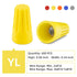 600 Pcs Yellow Electrical Wire Connectors, Spring Insert Twist Caps, Connection Wire Nuts Screw Terminals for Quick
