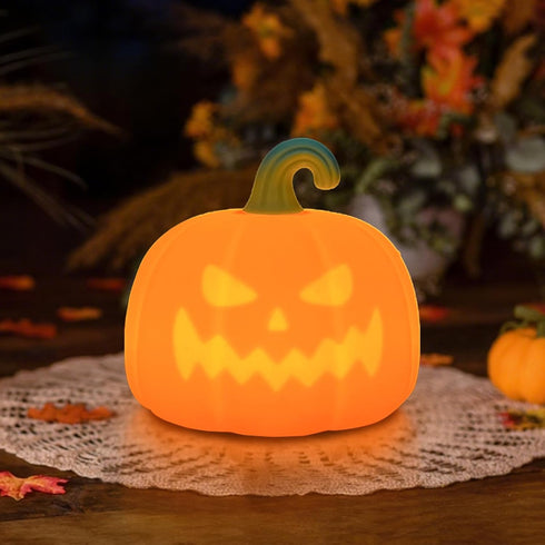 Night Light for Kids, Cute Silicone Nursery Pumpkin Lamp for Baby and