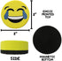 VIZ-PRO Magnetic Smiley Face Circular Whiteboard Eraser, 4 Pack of 2" Dry Erase Erasers